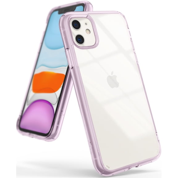 Ringke Fusion Case Compatible with iPhone 11, Transparent PC Back TPU Bumper Drop Protection Phone Cover - Lavender