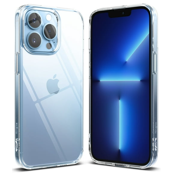 Ringke Fusion Case Compatible with iPhone 13 Pro Max, Transparent PC Back TPU Bumper Drop Protection Phone Cover - Clear