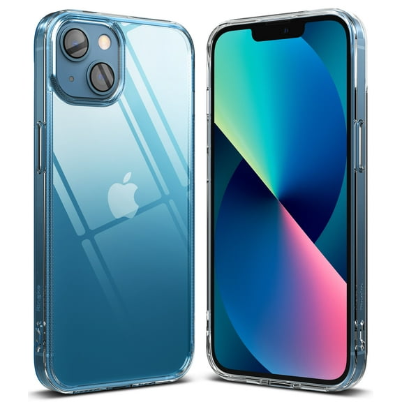 Ringke Fusion Case Compatible with iPhone 13, Transparent PC Back TPU Bumper Drop Protection Phone Cover - Clear
