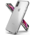 thumbnail image 1 of Ringke Fusion Case Compatible with iPhone XS, Transparent PC Back TPU Bumper Drop Protection Phone Cover - Clear, 1 of 7