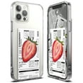 thumbnail image 1 of Ringke Fusion Design Case Compatible with iPhone 12 Pro Max, Designed PC Back TPU Bumper Drop Protection Phone Cover - Strawberry, 1 of 11