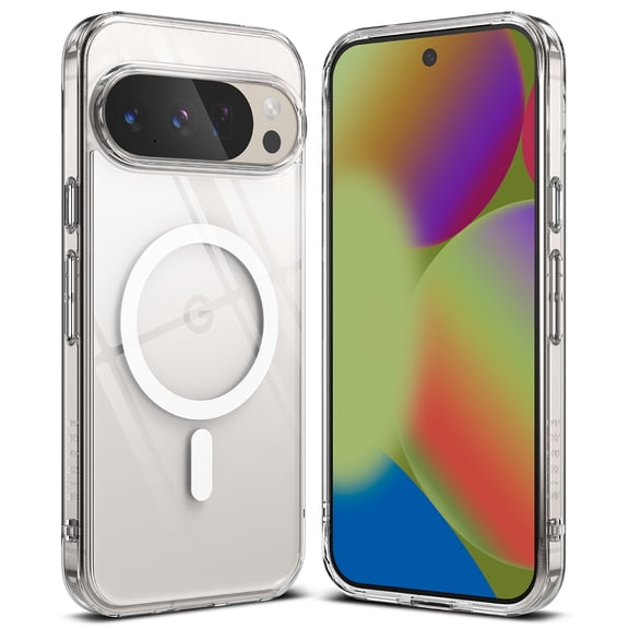 Ringke Fusion Magnetic [Compatible with Pixelsnap/MagSafe] for Pixel 10 Pro XL Case, Slim Transparent Protective Shockproof Cover - Clear