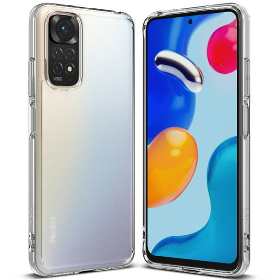 Ringke Fusion Matte Case Compatible with Xioami Redmi Note 11 / 11S, Translucent PC Back TPU Bumper Drop Protection Phone Cover - Clear