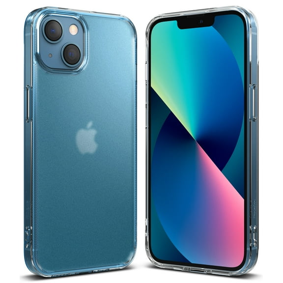 Ringke Fusion Matte Case Compatible with iPhone 13 mini, Translucent PC Back TPU Bumper Drop Protection Phone Cover - Clear