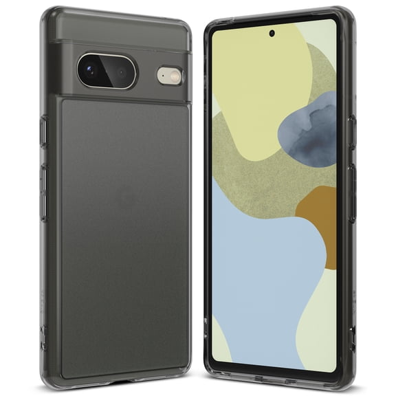 Ringke Fusion Matte Compatible with Google Pixel 7 Case, Translucent Hard PC Back TPU Shockproof Bumper Protective Cover for Pixel 7 (2022) - Matte Smoke Black
