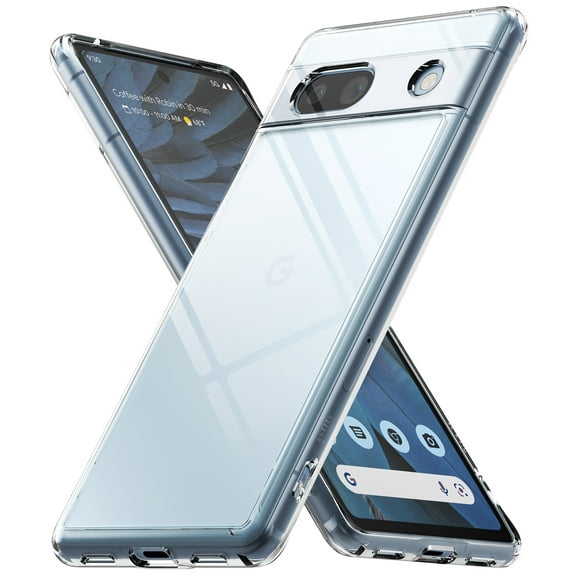 Ringke Fusion [Minimalist Fit] Compatible with Google Pixel 7a Case 5G, Transparent Elegant Look Minimal Bulk Slim Cover for Women, Men - Clear