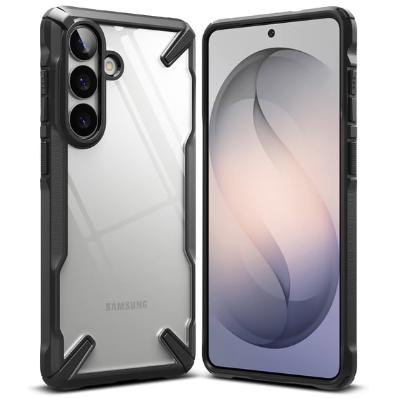 Ringke Fusion-X [Anti-Yellowing] for Galaxy S26 Plus Case, Enhanced Grip Shockproof Rugged X-Frame Protective Phone Cover - Black