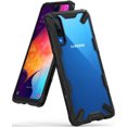 thumbnail image 1 of Ringke Fusion-X Case Compatible with Samsung Galaxy A50, Transparent Hard Back Shockproof Advanced Bumper Cover - Black, 1 of 5