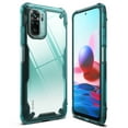 thumbnail image 1 of Ringke Fusion-X Case Compatible with Xiaomi Redmi Note 10 / 10S, Transparent Hard Back Shockproof Advanced Bumper Cover - Turquoise Green, 1 of 9