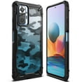 thumbnail image 1 of Ringke Fusion-X Case Compatible with Xiaomi Redmi Note 10 Pro / 10 Pro Max, Transparent Hard Back Shockproof Advanced Bumper Cover - Camo Black, 1 of 9