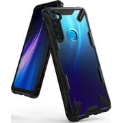 Ringke Fusion-X Case Compatible with Xiaomi Redmi Note 8, Transparent Hard Back Shockproof Advanced Bumper Cover - Black