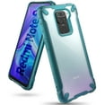 thumbnail image 1 of Ringke Fusion-X Case Compatible with Xiaomi Redmi Note 9, Transparent Hard Back Shockproof Advanced Bumper Cover - Turquoise Green, 1 of 9
