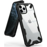 Ringke Fusion-X Case Compatible with iPhone 11 Pro, Transparent Hard Back Shockproof Advanced Bumper Cover - Black