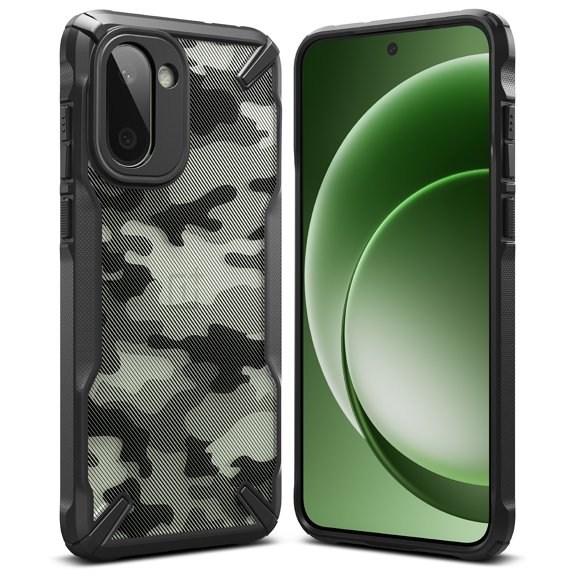 Ringke Fusion-X [Enhanced Bumper] for OnePlus 15R Case, Rugged Heavy-Duty Shockproof Anti-Slip Phone Cover - Camo Black
