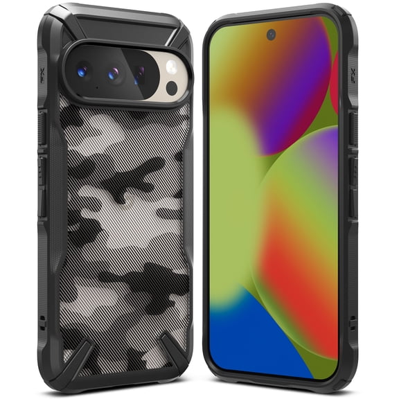 Ringke Fusion-X [Heavy-Duty Protection] for Pixel 10 Pro / 10 Case, Anti-Scratch Heavy-Duty Rugged Shockproof Cover - Camo Black