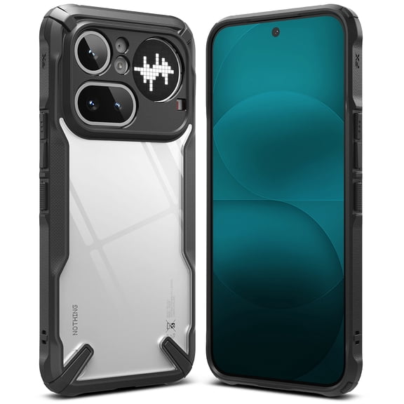 Ringke Fusion-X [Non-Slip Grip] for Nothing Phone (4a) Pro Case, Heavy-Duty Rugged Protective Cover - Black