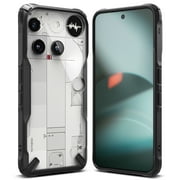 جراب Ringke Fusion-X [فتحات كاميرا دقيقة] لهاتف Nothing Phone 3، غطاء واقٍ قوي ومتين ومقبض معزز - أسود