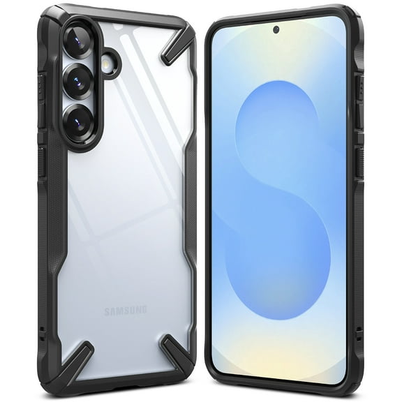 Ringke Fusion-X for Galaxy S25 Case, Lightweight Anti-Fingerprint Heavy Duty Rugged Shockproof Protective Cover - Black