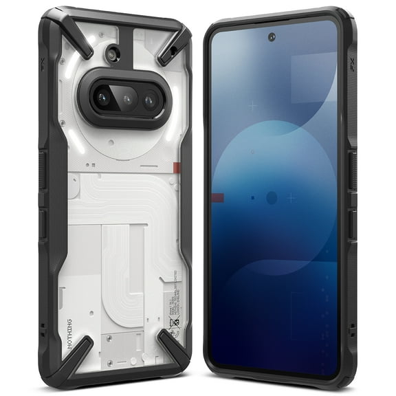 Ringke Fusion-X for Nothing Phone (3a) Case, Rugged Anti-Fingerprint Enhanced Grip Shockproof Cover - Black