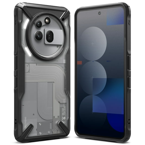 Ringke Fusion-X for Nothing Phone (3a) Pro Case, Rugged Anti-Fingerprint Enhanced Grip Shockproof Cover - Black