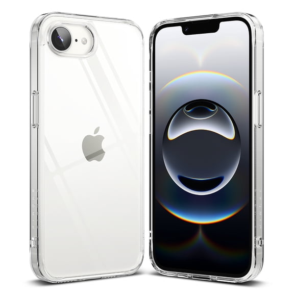 Ringke Fusion for iPhone 17e 16e Case, Transparent Slim Lightweight Shockproof Yellow-Resistant Phone Cover - Clear