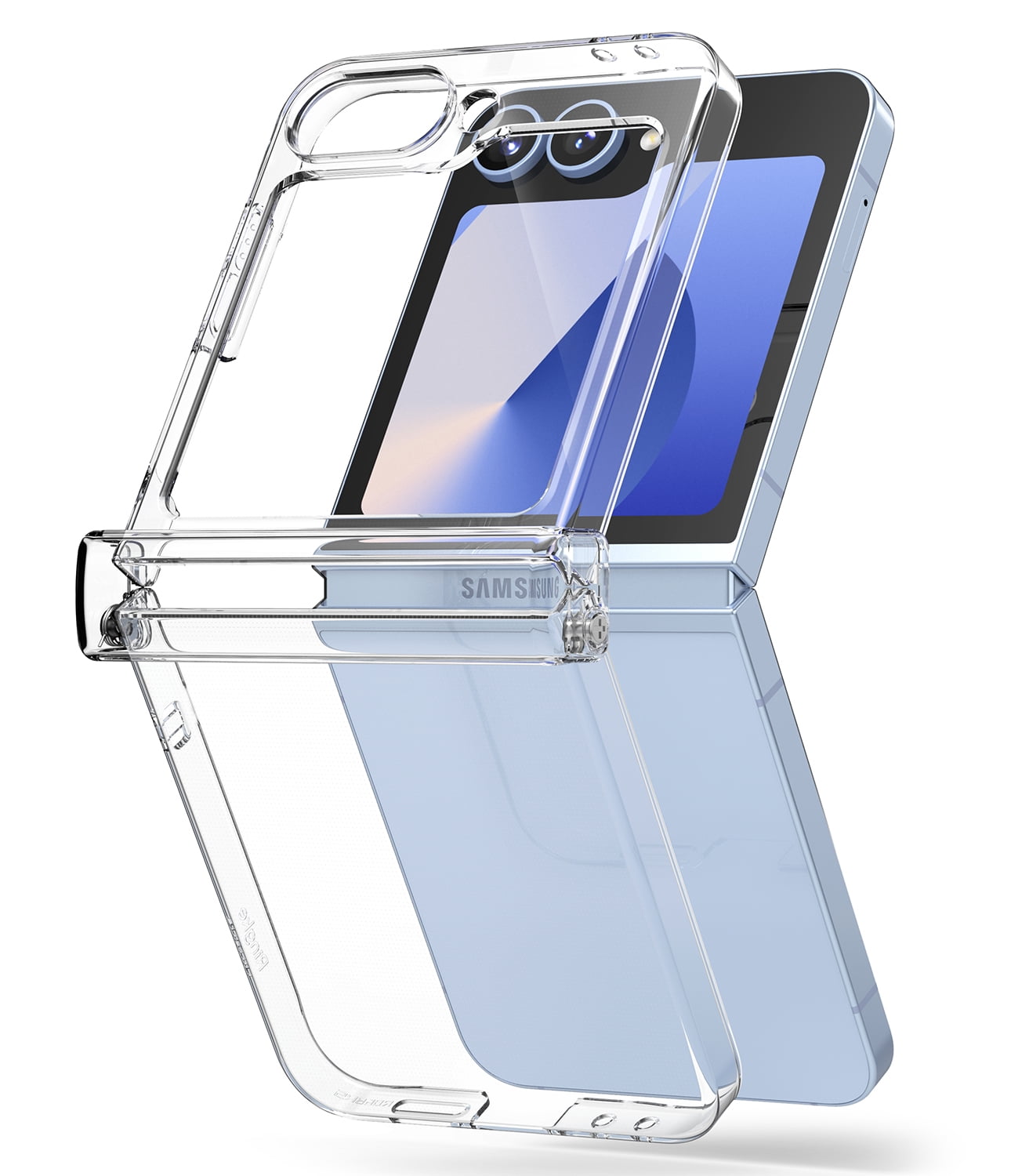 Ringke Galaxy Z Flip 6 / 7 FE [Slim Hinge] Hinge Protection Thin Anti- Yellowing Phone Case - Matte Clear