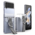 thumbnail image 1 of Ringke Hinge Cover Compatible with Samsung Galaxy Z Flip 4 5G / Z Flip 3 5G, Adhesive Hard PC Hinge Protection Slim Case Attachment with Strap - Dark Gray, 1 of 10