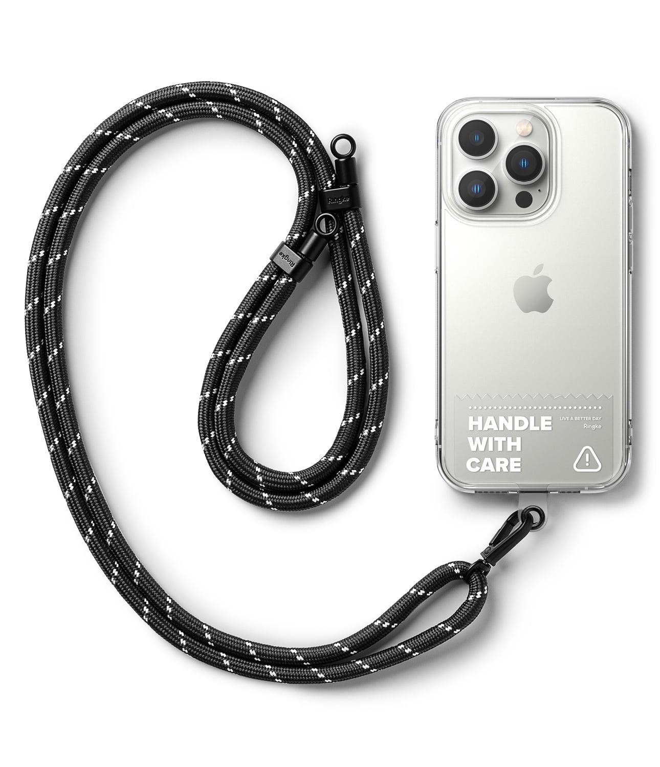 Ringke Holder Link Clear Strap [Strap + Phone Tether Tab] for Cell Phone  Case, Adjustable Lanyard Strap with Anti-Tearing Technology Transparent  Pads for Universal Smartphone - Black & White - Walmart.com