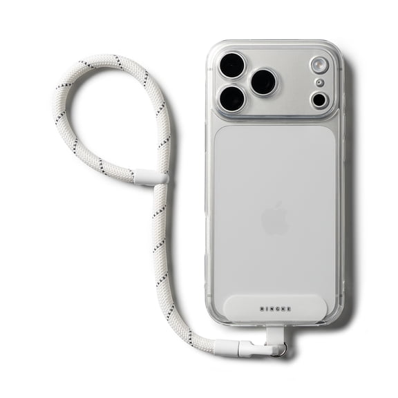 Ringke Holder Link Flow Hand P-Type for Smartphone, Universal Durable Adjustable Wrist Strap with Holder - Cloud White
