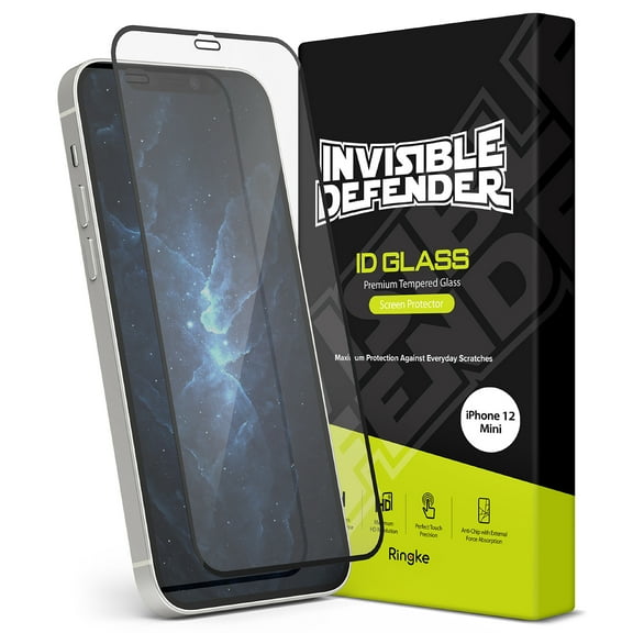 Ringke Invisible Defender Full Coverage Tempered Glass Screen Protector Designed for iPhone 12 mini