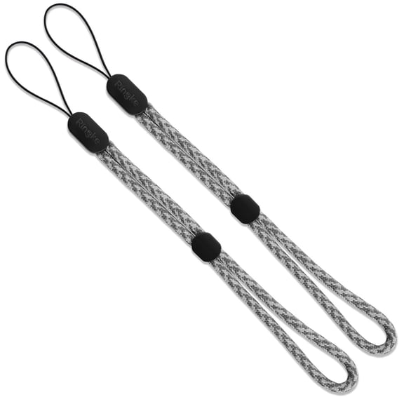 Ringke Lanyard Wrist Strap [Checkered Gray] [2 PACK] for iPhone X, 10, 8, 8 Plus, Galaxy Note 8, S8, S8 Plus, LG G6 Plus, V30, Pixel 2 XL, Oneplus 5T, Mate 10 Pro, Xperia XZ1 Compact, USB, Pouch, etc.