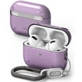 thumbnail image 1 of Ringke Layered Case [Scratch Resistance] Compatible with AirPods Pro 2 Case, Shockproof Cover with Carabiner Designed for AirPods Pro 2nd Generation - Clear Purple, 1 of 9