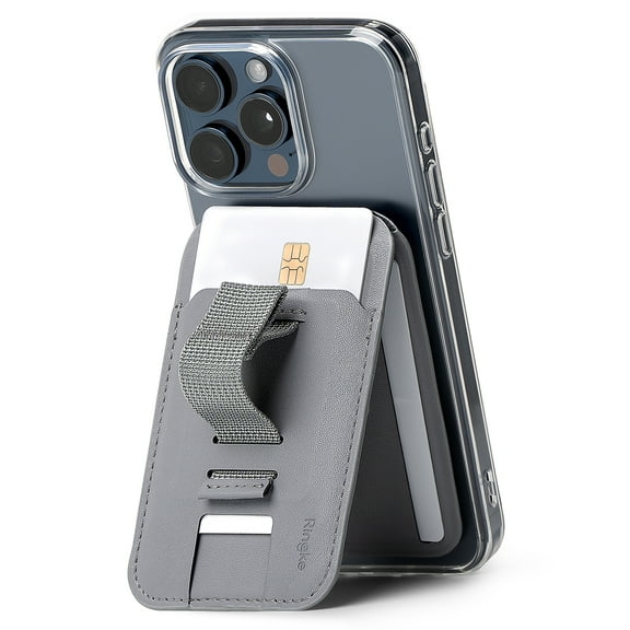 Ringke Magnetic Adjustable Stand 3 Cards Wallet Durable Heavy Duty Lightweight Finger Grip