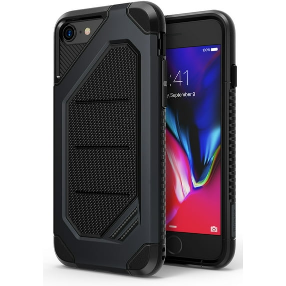 Ringke Max Case Compatible with iPhone 7, Advanced Dual Layer Heavy Duty Protection Cover - Slate Metal