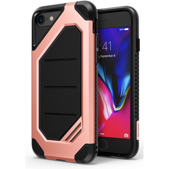 Ringke Max Case Compatible with iPhone 8, Advanced Dual Layer Heavy Duty Protection Cover - Rose Gold