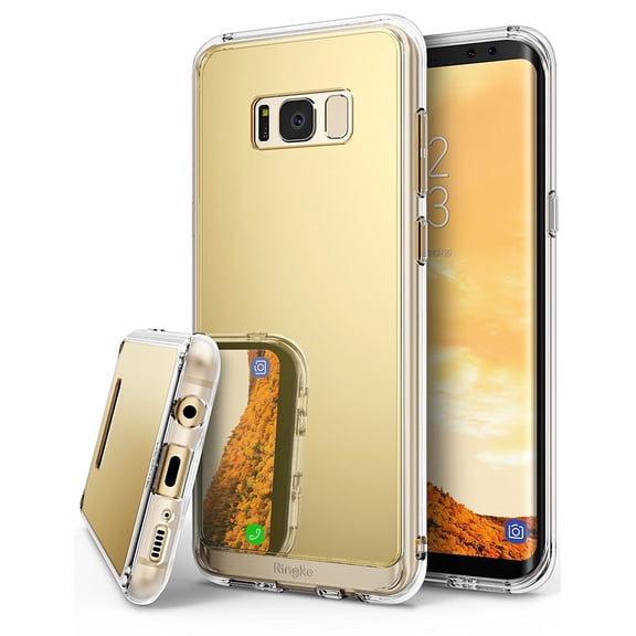 Ringke Mirror Case Compatible with Samsung Galaxy Note 8, Bright Mirror Back Cover - Royal Gold