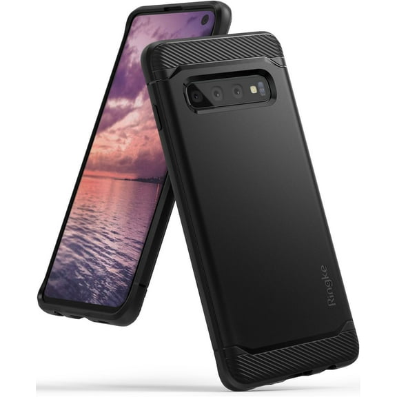 Ringke Onyx Case Compatible with Samsung Galaxy S10, Tough Rugged TPU Heavy Duty Protective Cover - Black
