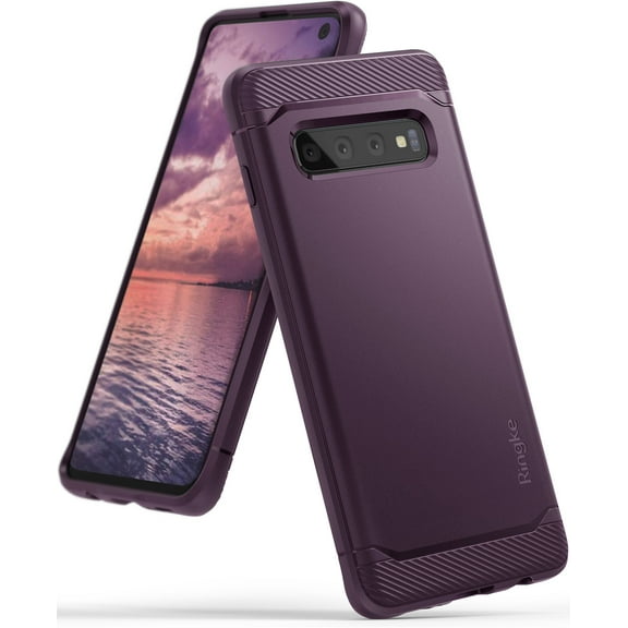 Ringke Onyx Case Compatible with Samsung Galaxy S10, Tough Rugged TPU Heavy Duty Protective Cover - Lilac Purple