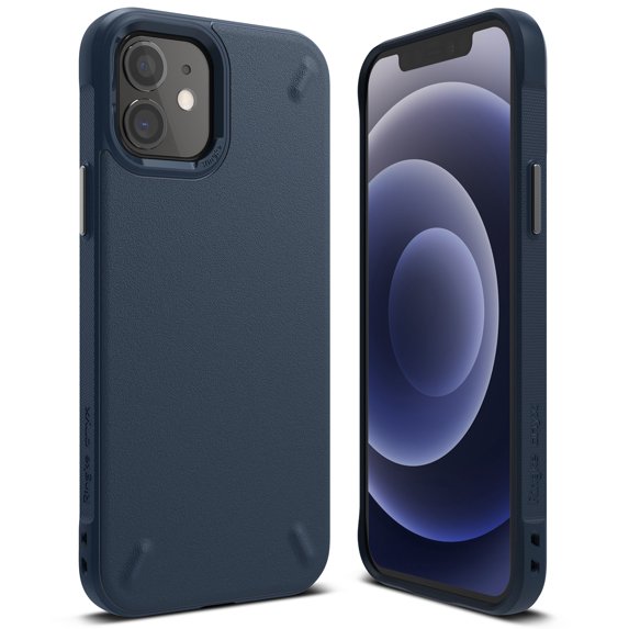Ringke Onyx Case Compatible with iPhone 12 mini, Tough Rugged TPU Heavy Duty Protective Cover - Navy