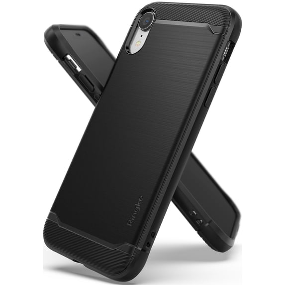Ringke Onyx Case Compatible with iPhone XR, Tough Rugged TPU Heavy Duty Protective Cover - Black
