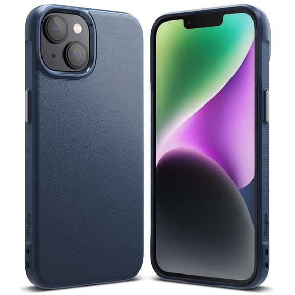 Ringke Onyx Compatible with iPhone 14 Plus Case, Extreme Tough Flexible Silicone Type TPU Shockproof Rugged Bumper Full Protection Cover for 6.7-Inch (2022) - Navy