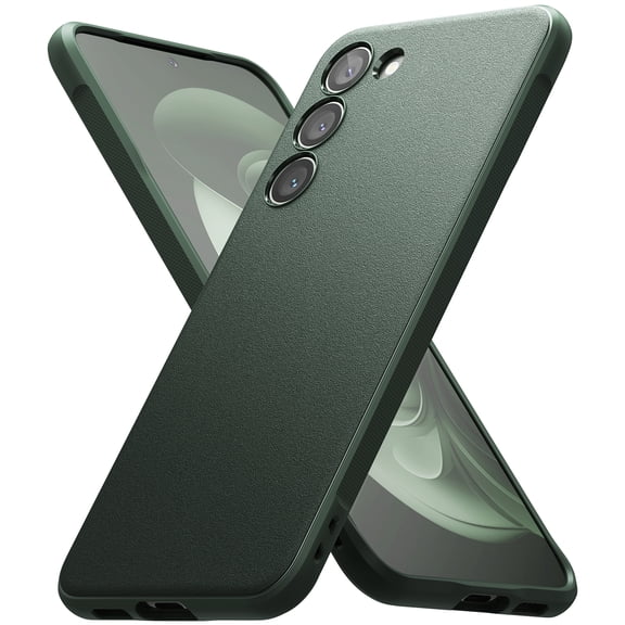 Ringke Onyx [Feels Good in The Hand] Compatible with Samsung Galaxy S23 Case 5G, Anti-Fingerprint Technology Non-Slip Enhanced Grip Smudge Proof Cover Designed for S23 Case - Dark Green