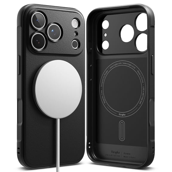 Ringke Onyx Magnetic iPhone 18 Pro MagSafe Case, Camera Control Button Cover, Anti-Fingerprint, Non-Slip Grip, Slim & Lightweight TPU, Wireless Charging - Black