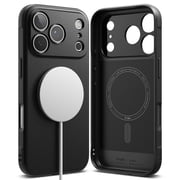 Ringke Onyx [Non-Slip Grip] Magnetic for iPhone 17 Pro Max Case, Slim Rugged Anti-Fingerprint Shockproof Cover Compatible with MagSafe - Magnetic Black