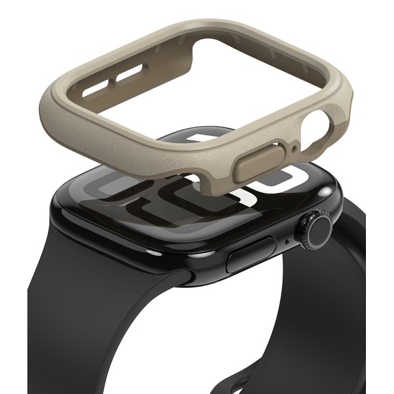 Ringke Onyx for Apple Watch 10 46mm Case, Heavy Duty Impact Resistant Flexible Perfect Fit Dual Layer Cover - Gray Sand