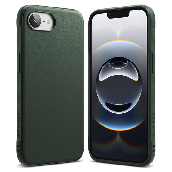 Ringke Onyx for iPhone 17e 16e Case, Non-Slip Firm Grip Anti-Fingerprint Durable Phone Cover - Dark Green