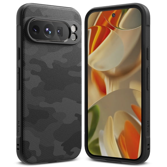 Ringke Pixel 9 Pro [Onyx] High Quality Flexible Heavy Duty Durable Phone Case - Camo Black