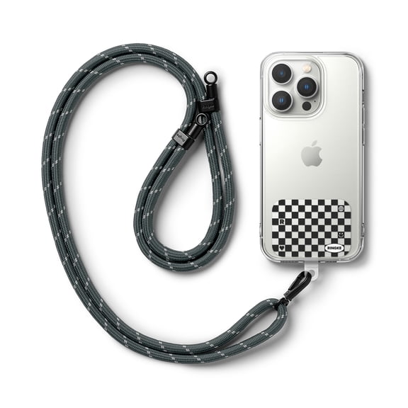 Ringke Rope-Style for All Phone Case Heavy Duty Anti-Tear Durable [Strap Holder Link Design] - Checkerboard