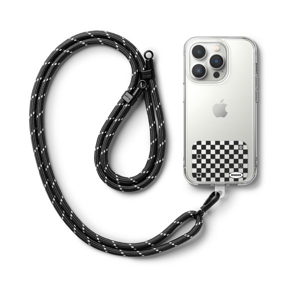 Ringke Rope-Style for All Phone Case Heavy Duty Anti-Tear Durable [Strap Holder Link Design] - Checkerboard