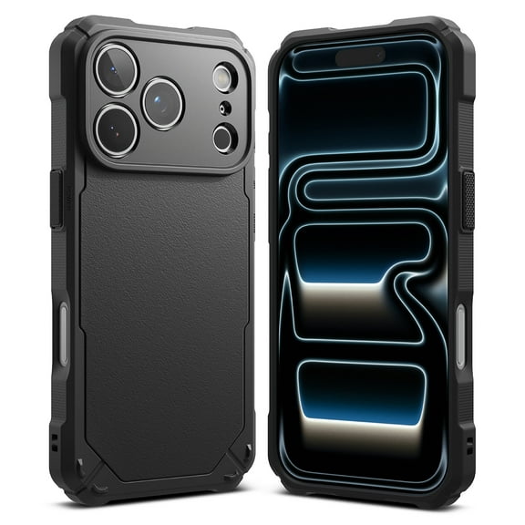 Ringke Rugged Gear [Maximum Protection] for iPhone 17 Pro Case, Heavy-Duty Rugged Shockproof Cover - Black